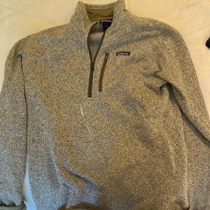 Patagonia, large, beige pull over
